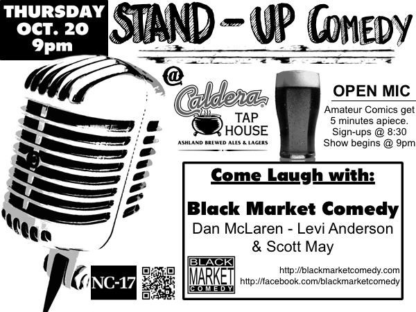 Comedy Night, Oct. 20, 2011 at the Caldera Tap House in Ashland, OR